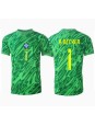 Moške Nogometnih dresov Brazilija Alisson Becker #1 Vratar Domači Copa America 2024 Kratki rokavi